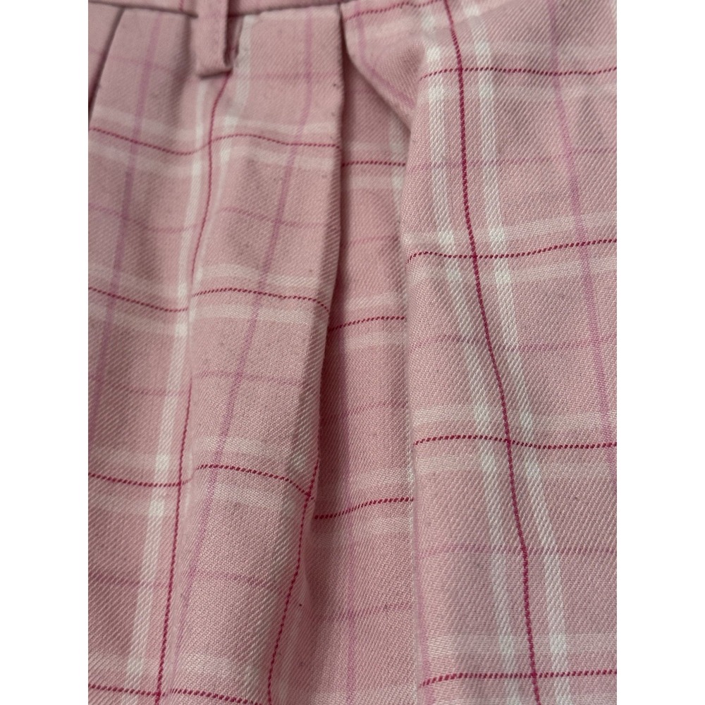 Hot Topic Pink Plaid Pleated School Girl Academia‎ Grunge Goth Emo Skirt SZ M - Picture 3 of 8